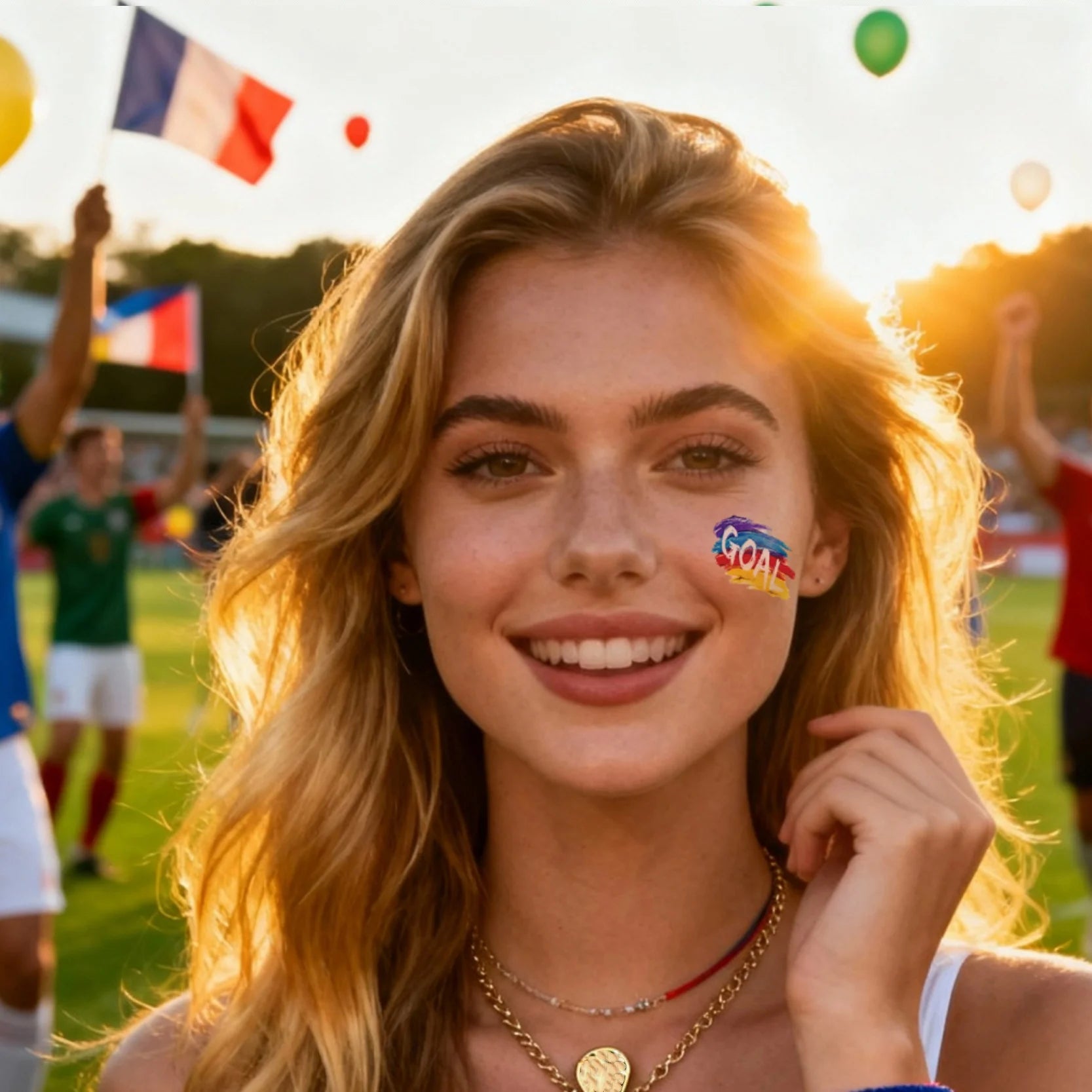 1/8pcs Realistic Football Game Stickers Soccer Temporary Tattoos Atmosphere Body Art Decor Stickers for Sports Events Parties