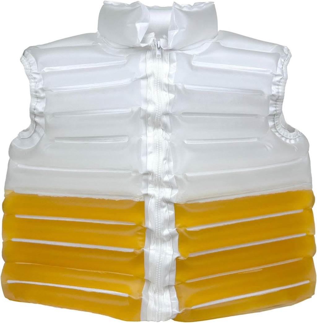 Transparent Beer Jacket, Beer Puffer Jackets, Beer-Filled Coat with Straw, Jacket Shaped Beer Beverage Pools
