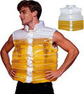 Transparent Beer Jacket, Beer Puffer Jackets, Beer-Filled Coat with Straw, Jacket Shaped Beer Beverage Pools