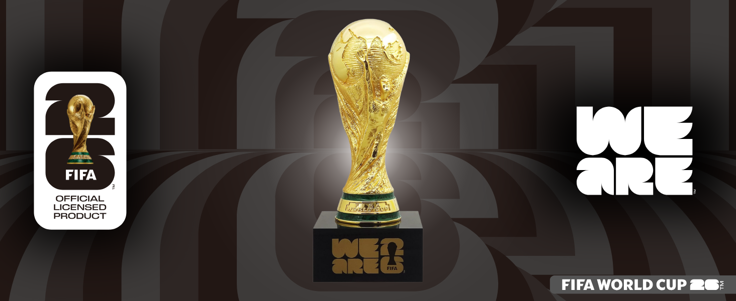 Official FIFA World Cup 2026 Edition - 3 Inch 3D Trophy Inside a Premium Acrylic Case - Timeless Collector’s Item - FIFA World Cup Trophy Replica Perfect for Man Cave or Football Memorabilia