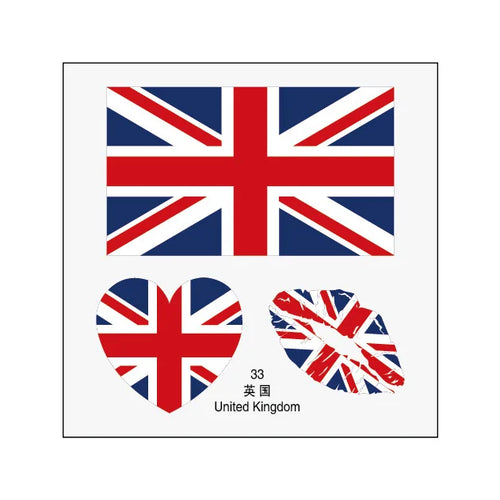 US Canada Mexico flag tattoo stickers, football matches, sports games tattoo stickers, water transfer face stickers
