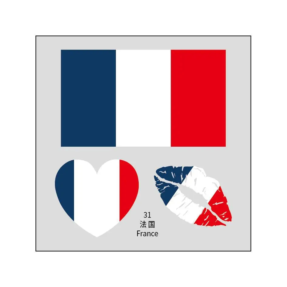 US Canada Mexico flag tattoo stickers, football matches, sports games tattoo stickers, water transfer face stickers