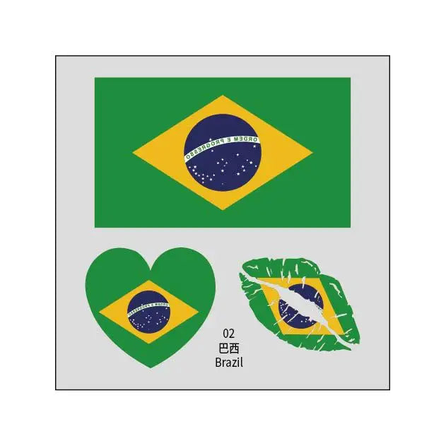 US Canada Mexico flag tattoo stickers, football matches, sports games tattoo stickers, water transfer face stickers